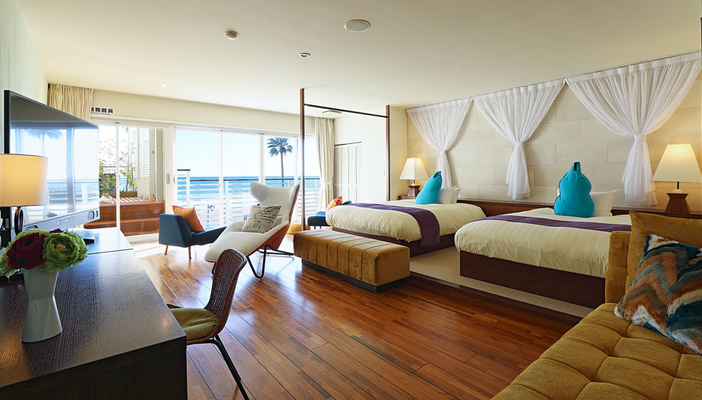 【露天ジャグジー付き】デラックスシアターツインルーム